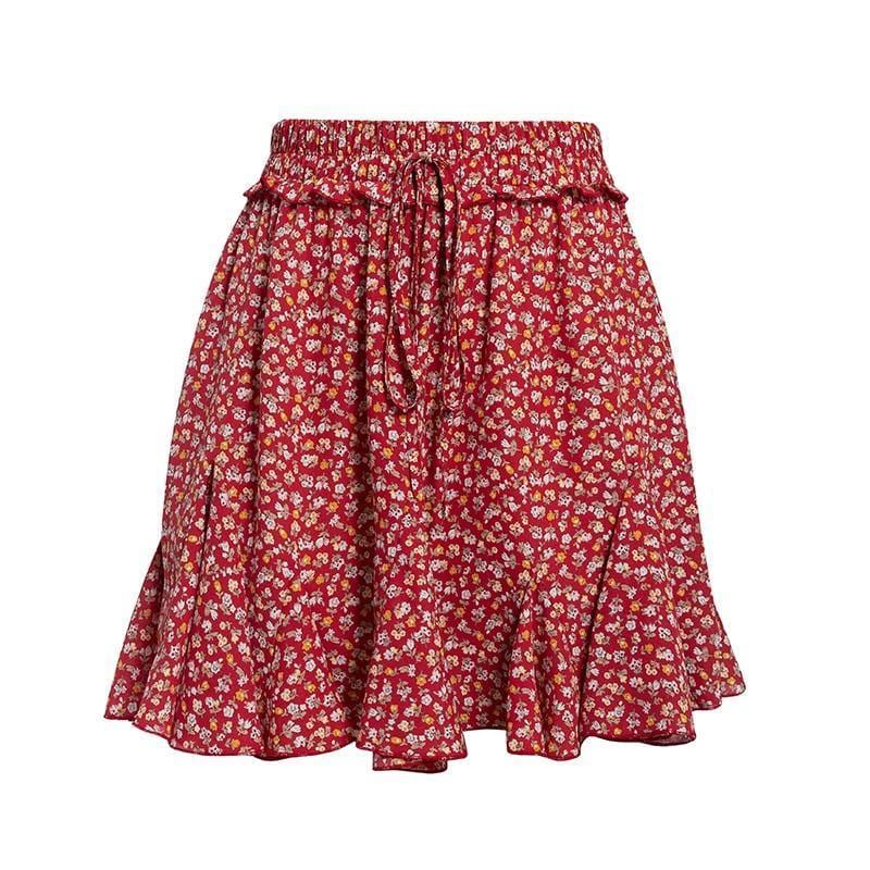 Collumbiana red / S Larissa Skirt