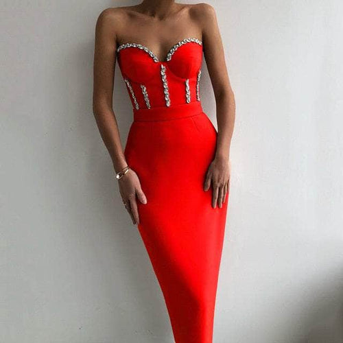 Collumbiana Red / XS Lilah Dress