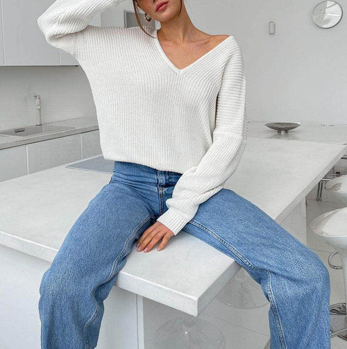 Collumbiana S / White Gilsia Sweater