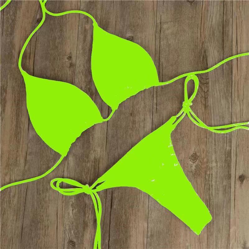 Collumbiana Swimwear Green / L Eleganza Luminosa Halter Bikini