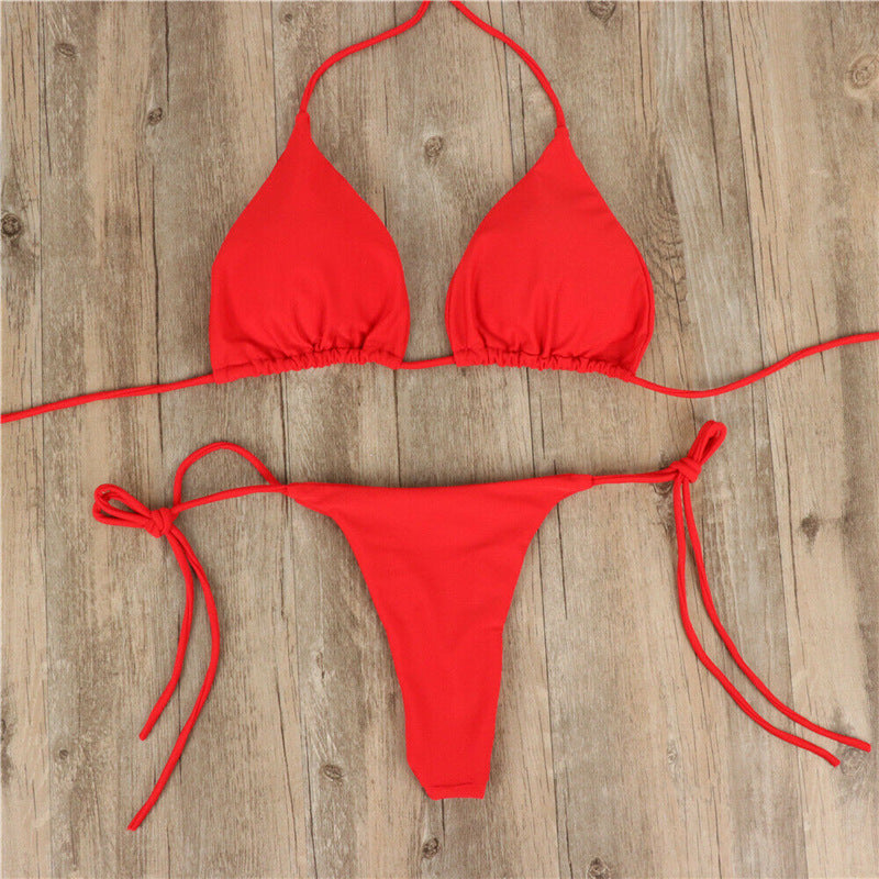 Collumbiana Swimwear Red / L Eleganza Luminosa Halter Bikini