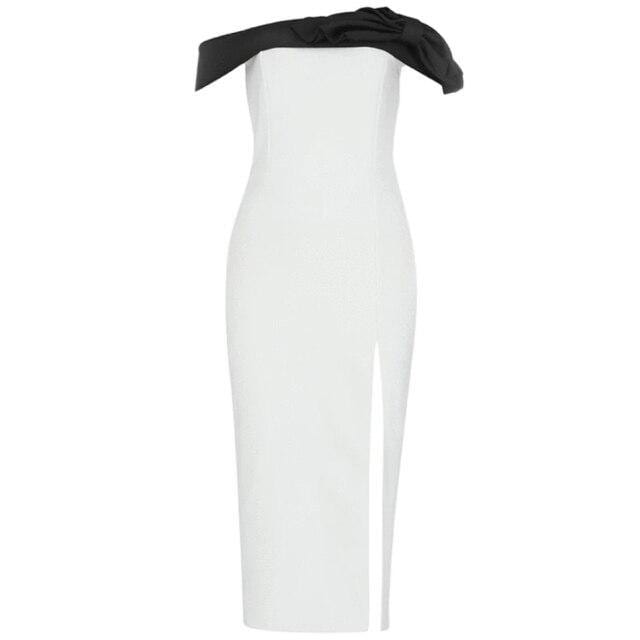 Collumbiana White / L Katrin Midi Dress