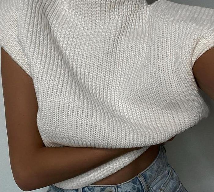 Collumbiana White / S Gulia Vest Sweater