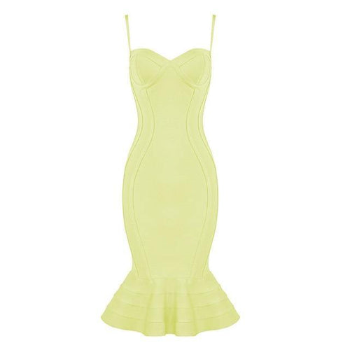 Collumbiana Yellow / S Evealca Dress