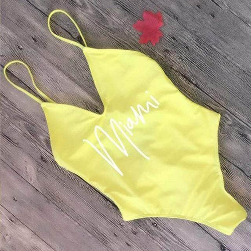 Collumbiana Yellow / S Miami Swimsuit